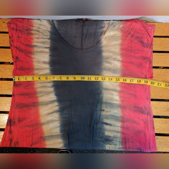 T Party Tie Dye Midi Dress / Swim Cover Up Size Large - Picture 6 of 8